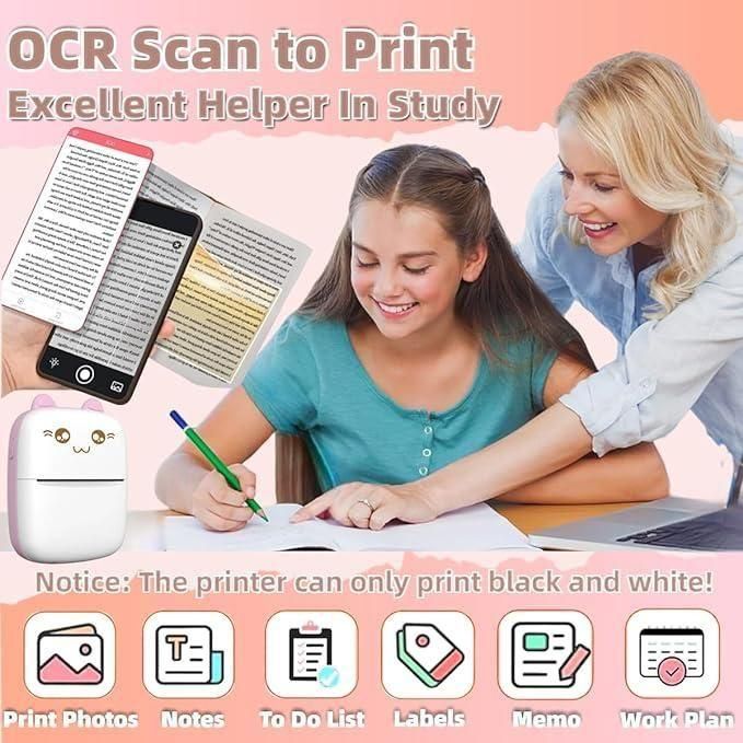 Inkless Bluetooth Pocket/Mini Printer Photo printer